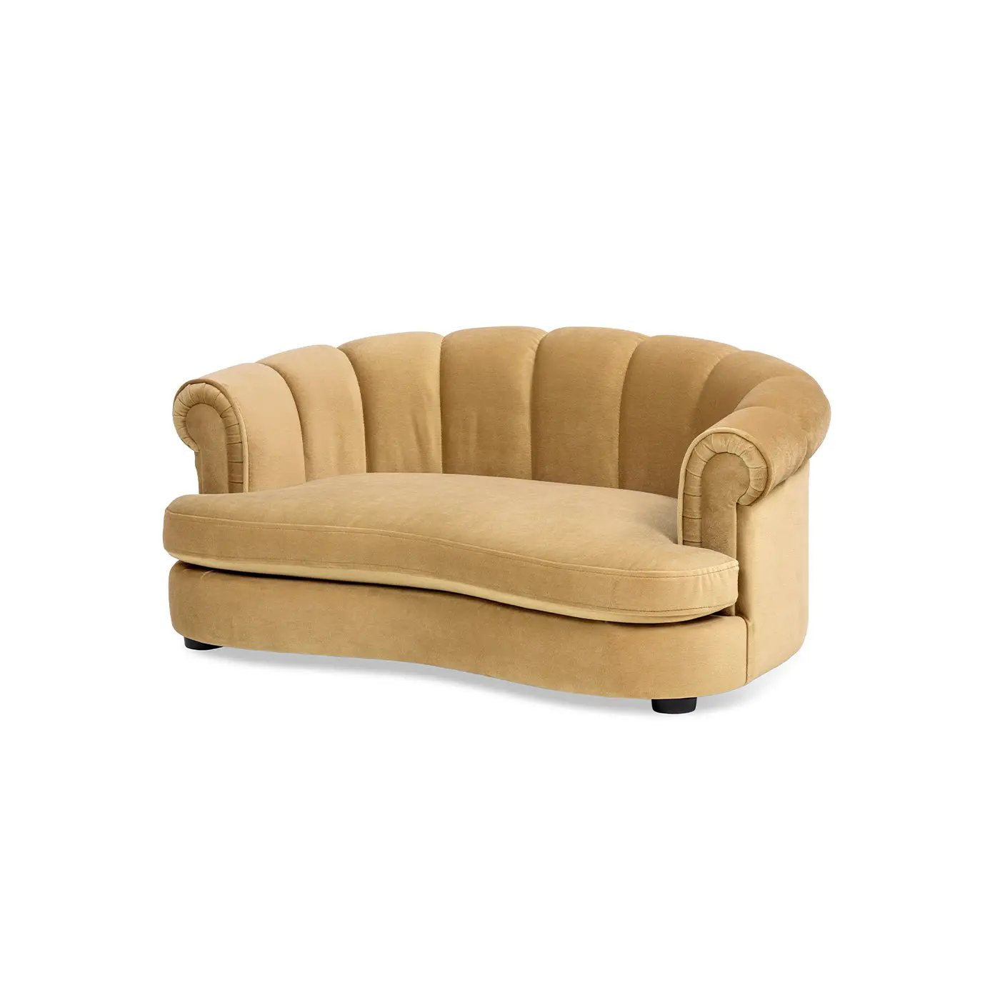 Halle 35.5" Rolled Arm Channel-Tufted Dog Sofa Bed by HouseOfZazla