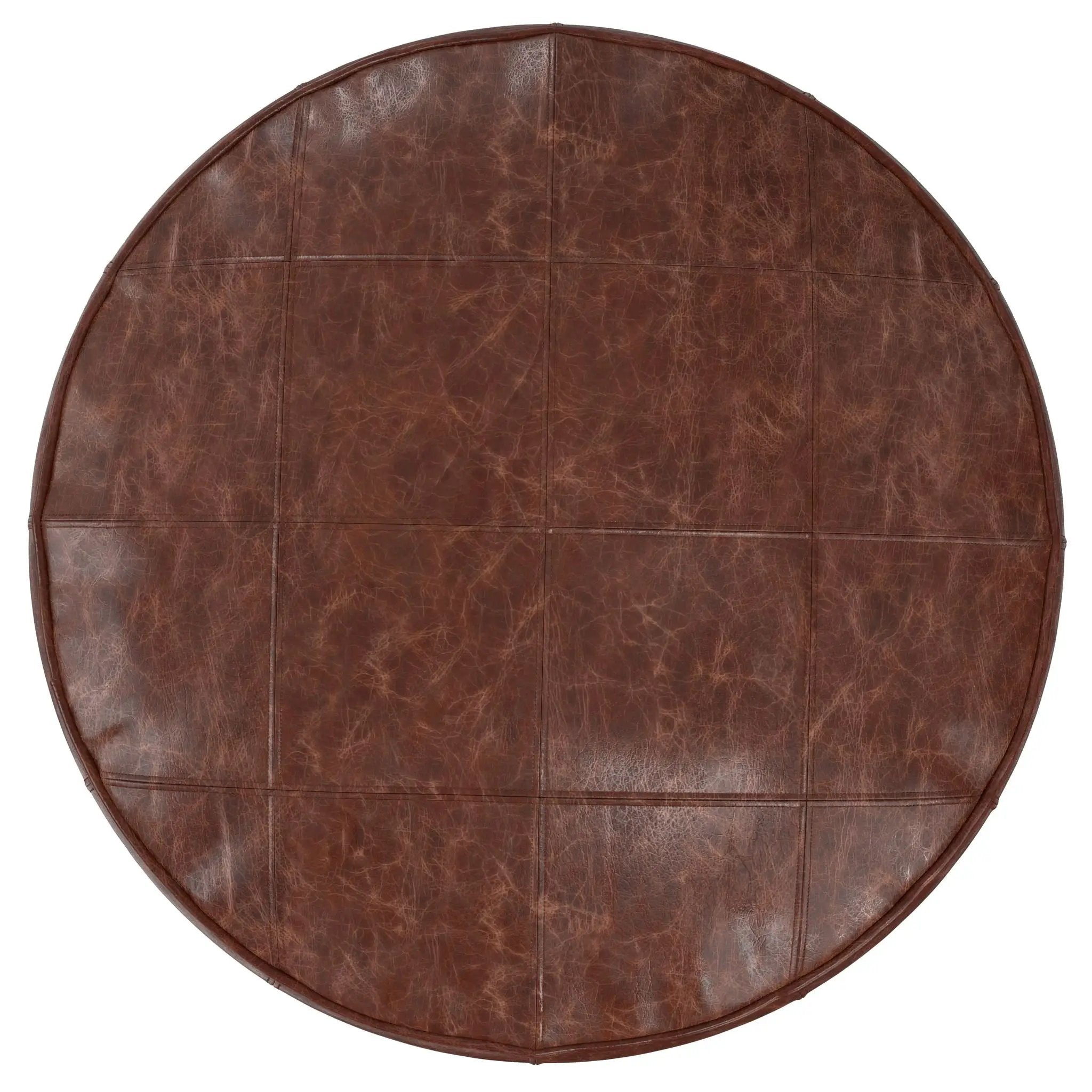 Connor - Handcrafted Round Pouf by HouseOfZazla