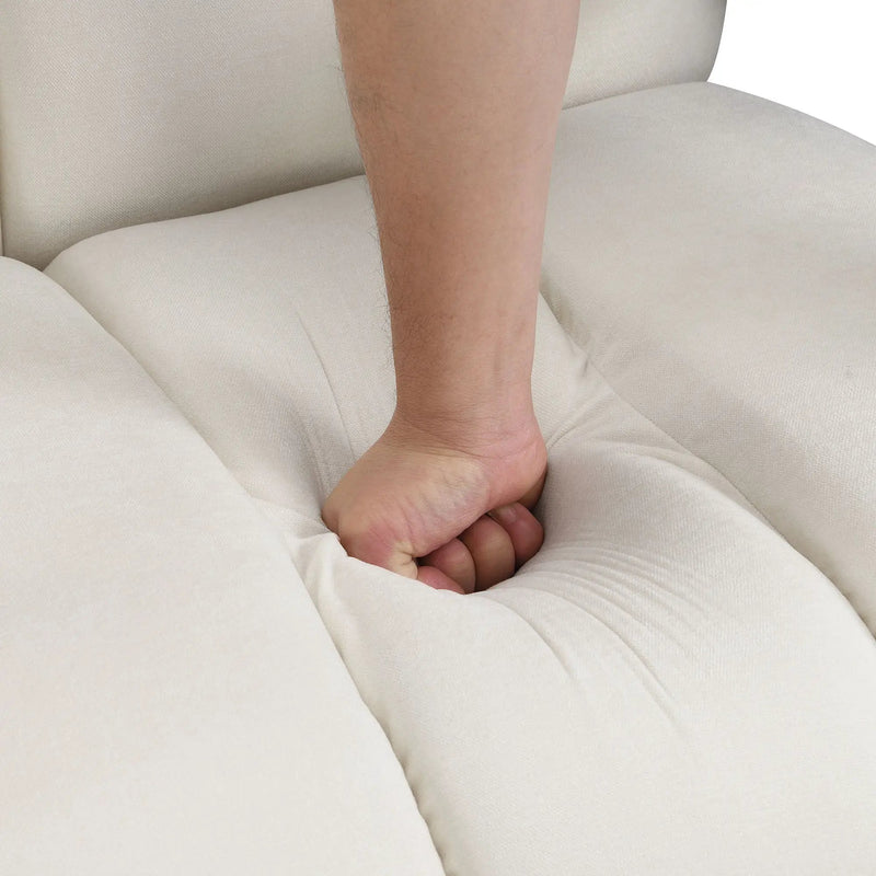 Modern Minimalist Leisure Armchair With L Shaped Armrests by HouseOfZazla