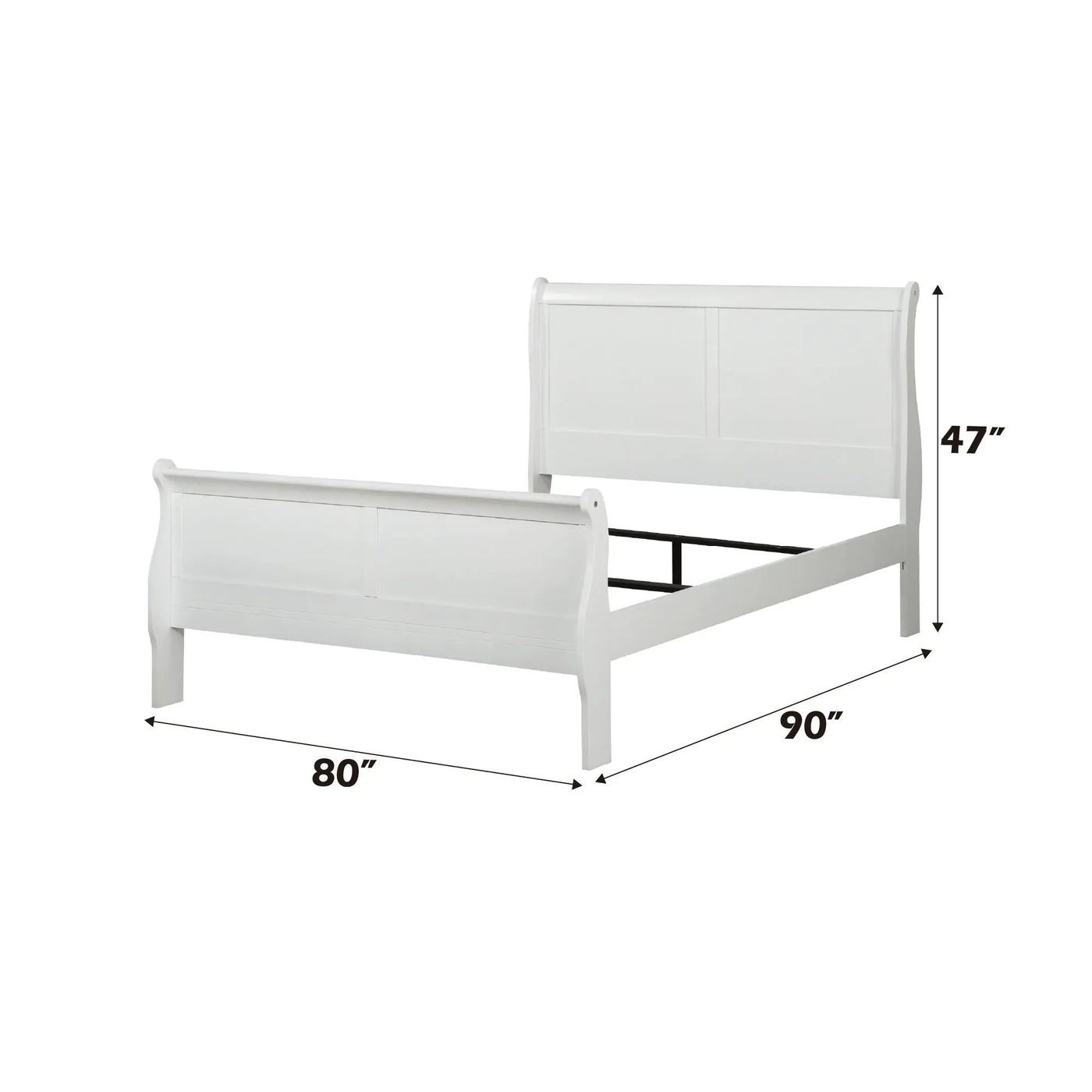 Louis Philippe Sleigh Style Bed by HouseOfZazla