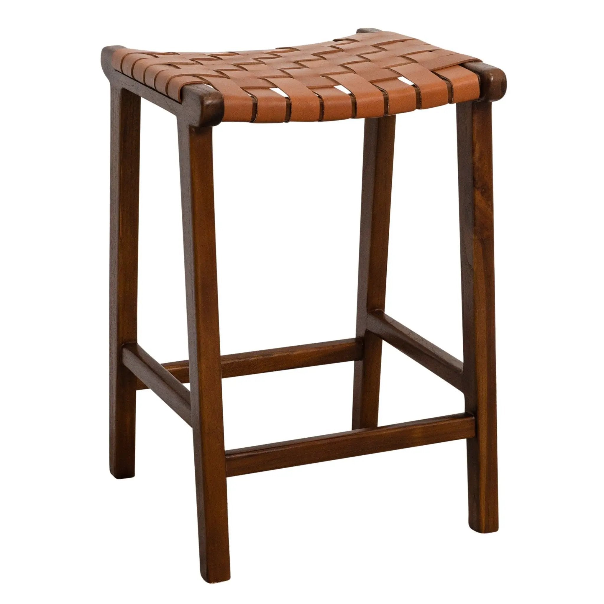 James - Mid-Century Modern Genuine Counter Stool by HouseOfZazla