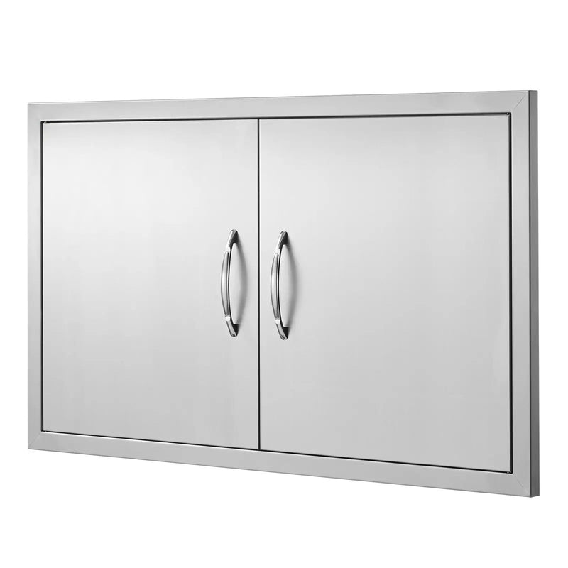 BBQ Access Door, 36W x 21H Inch Stainless Steel Outdoor Kitchen Door by HouseOfZazla