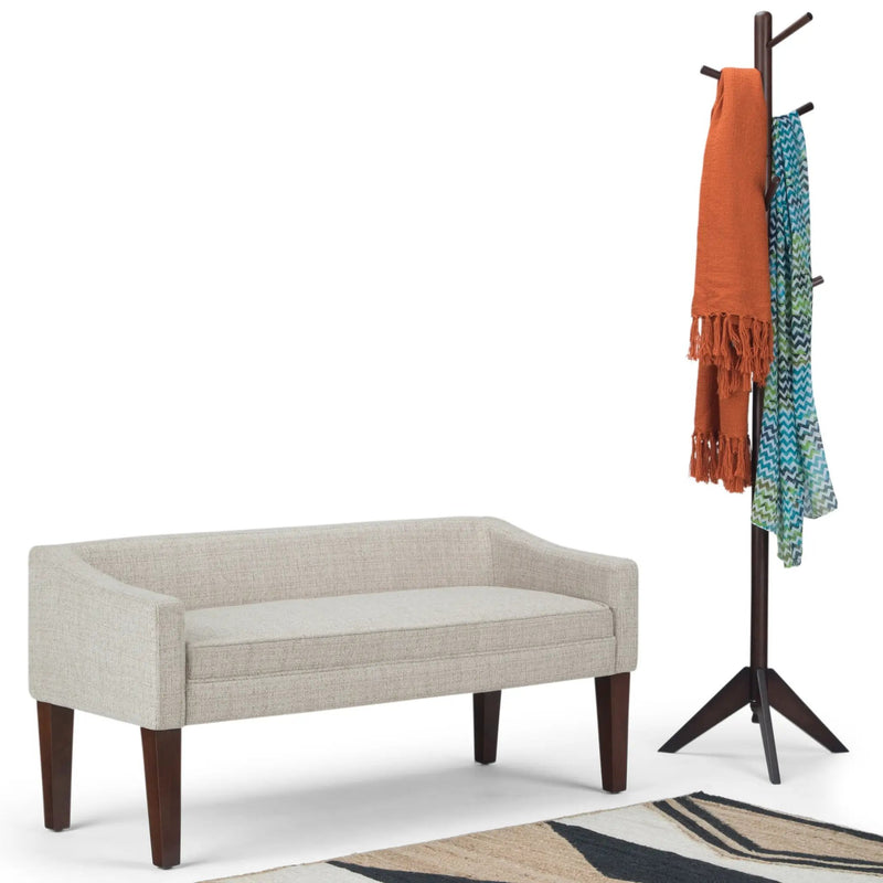Parris Upholstered Bench - Platinum by HouseOfZazla