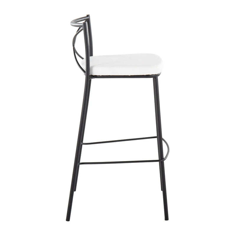 Modern Charlotte - Contemporary Fixed Height Barstool (Set of 2) by Unique Piece Furniture