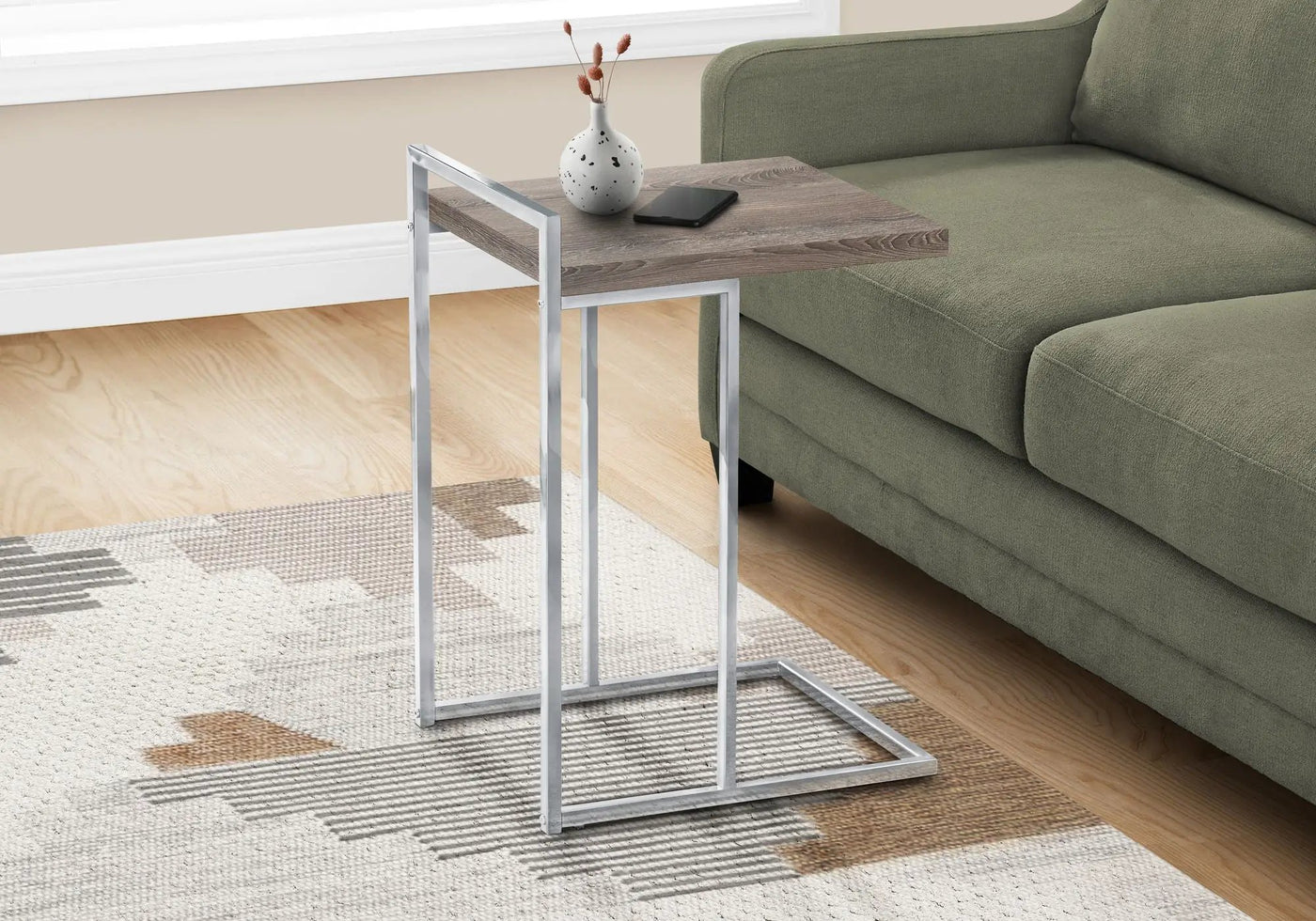 C-Shaped Accent Table, Contemporary & Modern by HouseOfZazla