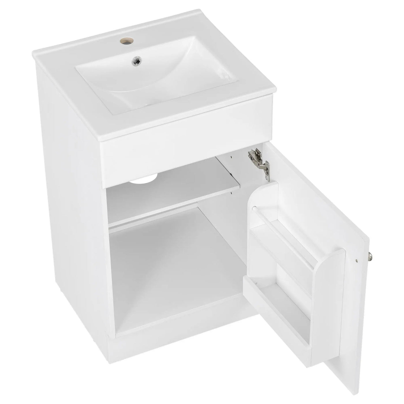 Bathroom Vanity With Sink, Cabinet With Adjustable Shelf by HouseOfZazla