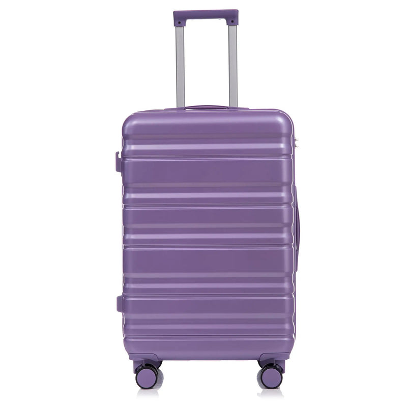 HIFINE Tourist 3-Piece ABS Spinner Wheel Luggage Set (Purple) by HouseOfZazla