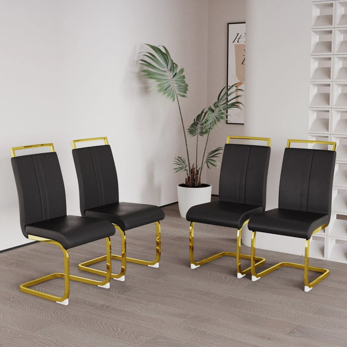 Side Dining Room Chair, Padded Seat High Back by HouseOfZazla