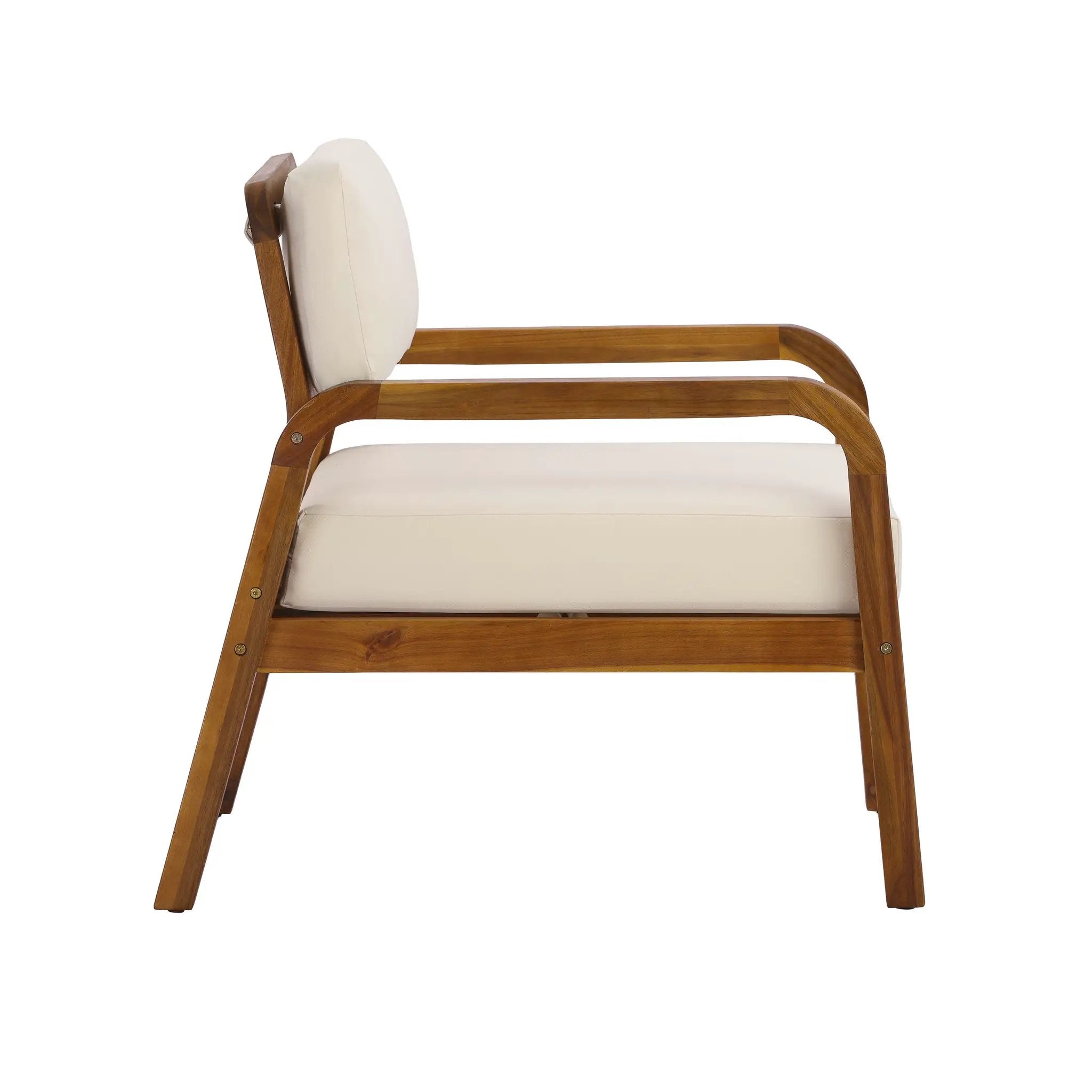 4-Pieces Outdoor Sofa Set with Cushions - Teak by HouseOfZazla
