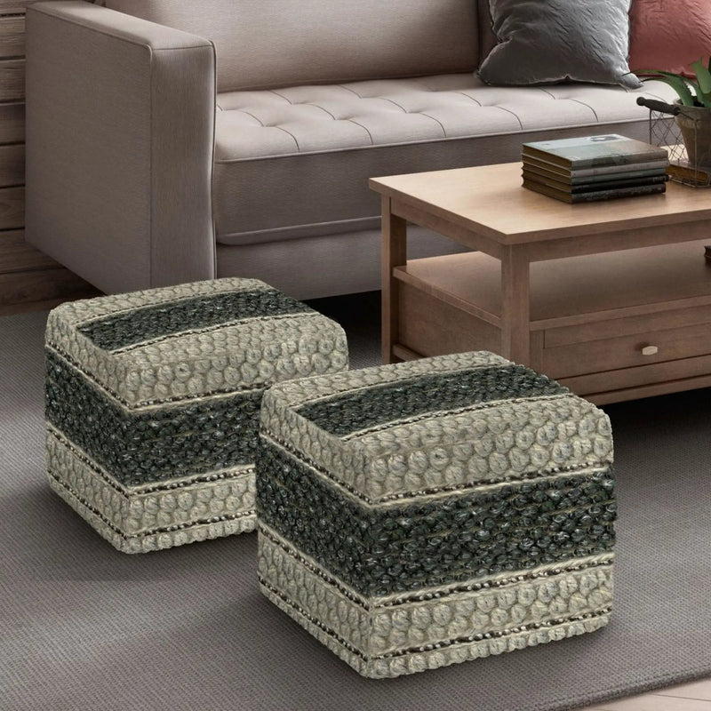 Grady - Handcrafted Square Pouf by Unique Piece Furniture