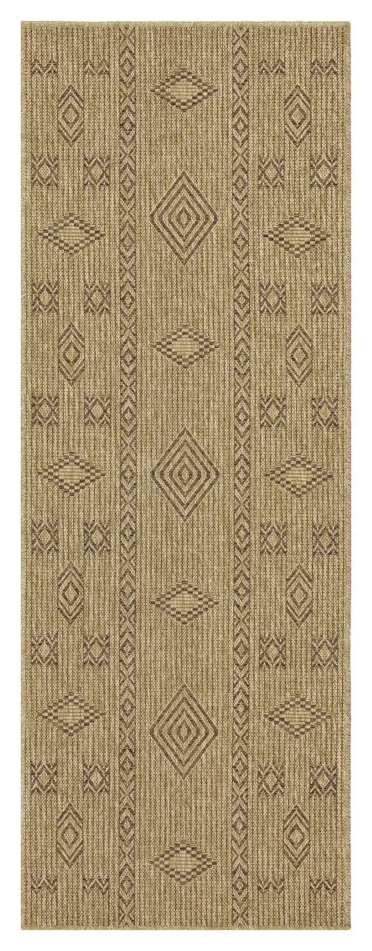 Earth - 7'10" X 10'3" Indoor, Outdoor Area Rug - Natural, Mocha by Unique Piece Furniture