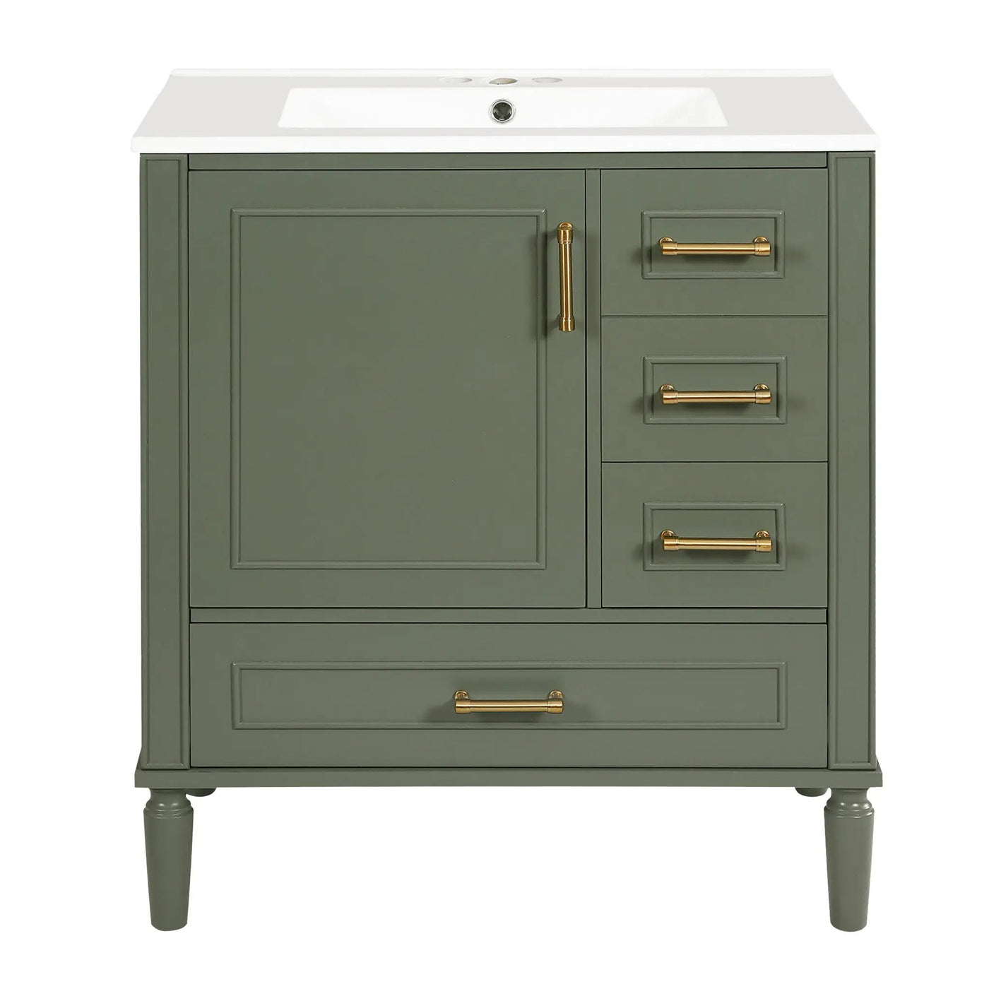Traditional Bathroom Vanity Set With Soft Close Doors by HouseOfZazla