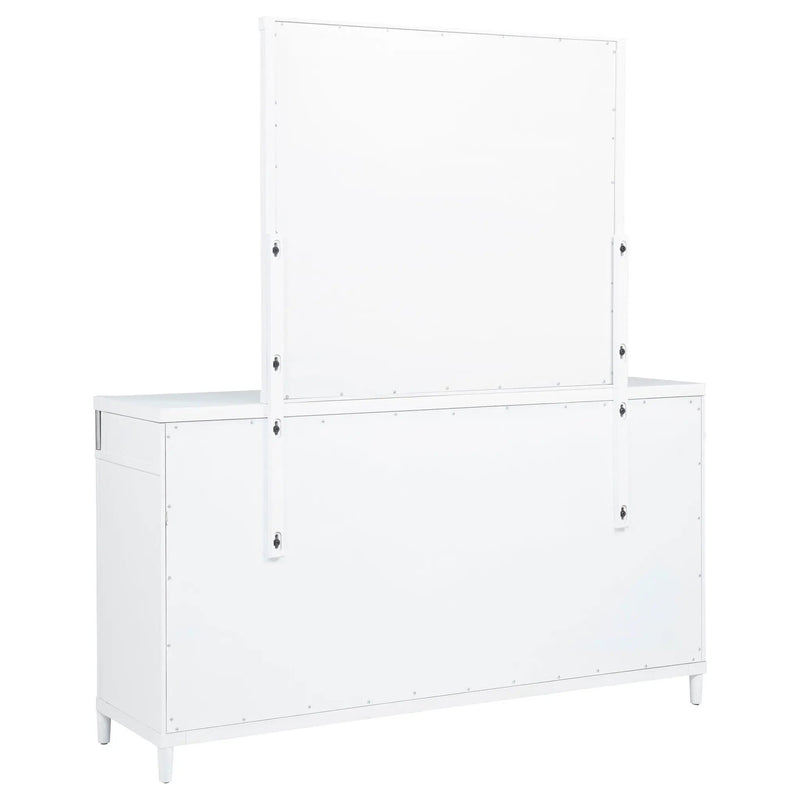 Gracemont 8-drawer Bedroom Dresser with Mirror White by Unique Piece Furniture