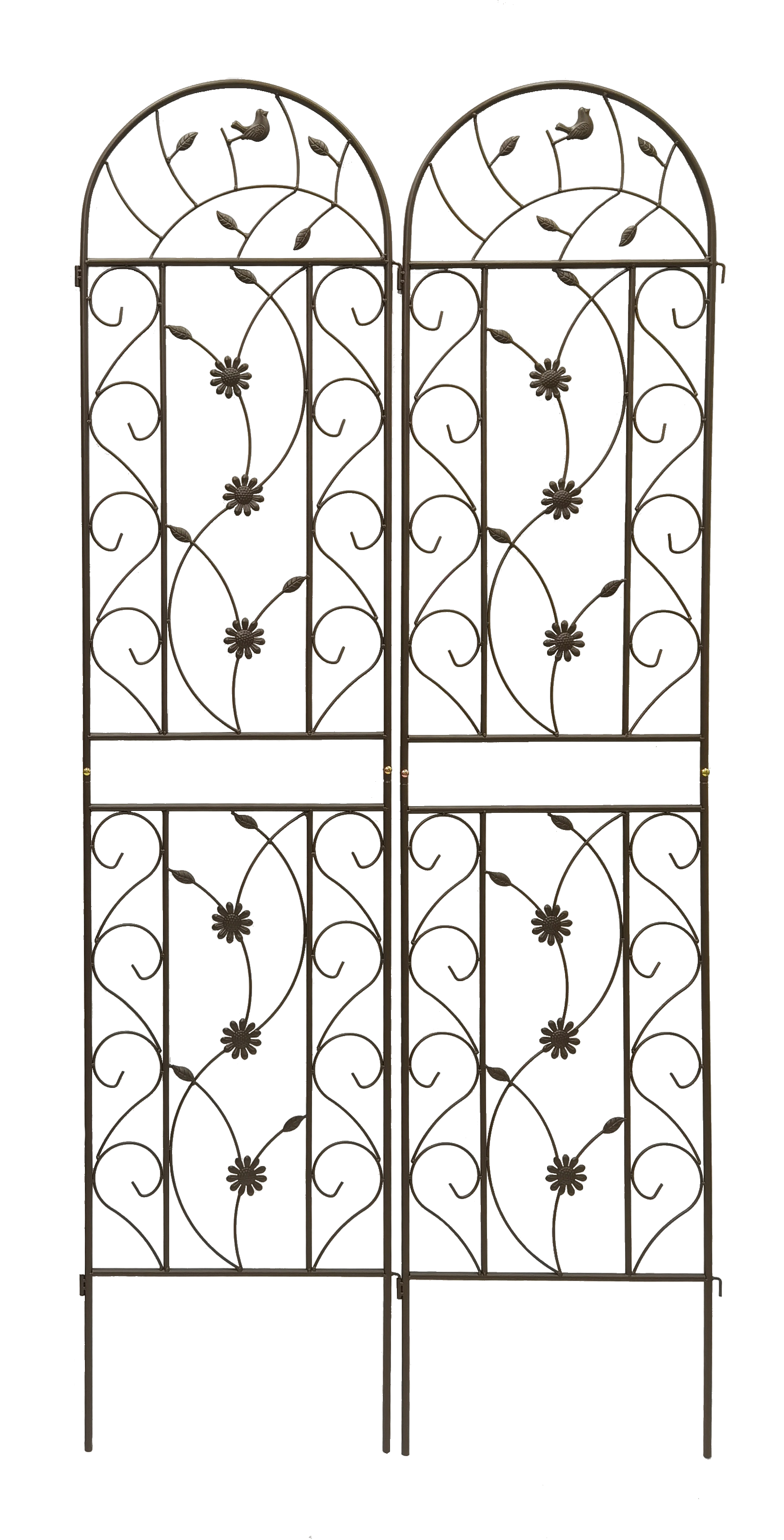 2 Pack Metal Garden Trellis 86.7" x 19.7" by HouseOfZazla