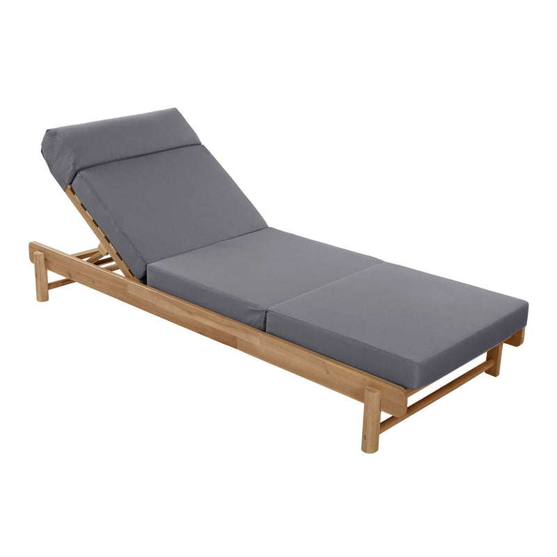 Light Teak Acacia Wood Chaise Lounge Set, photo 10 of 10