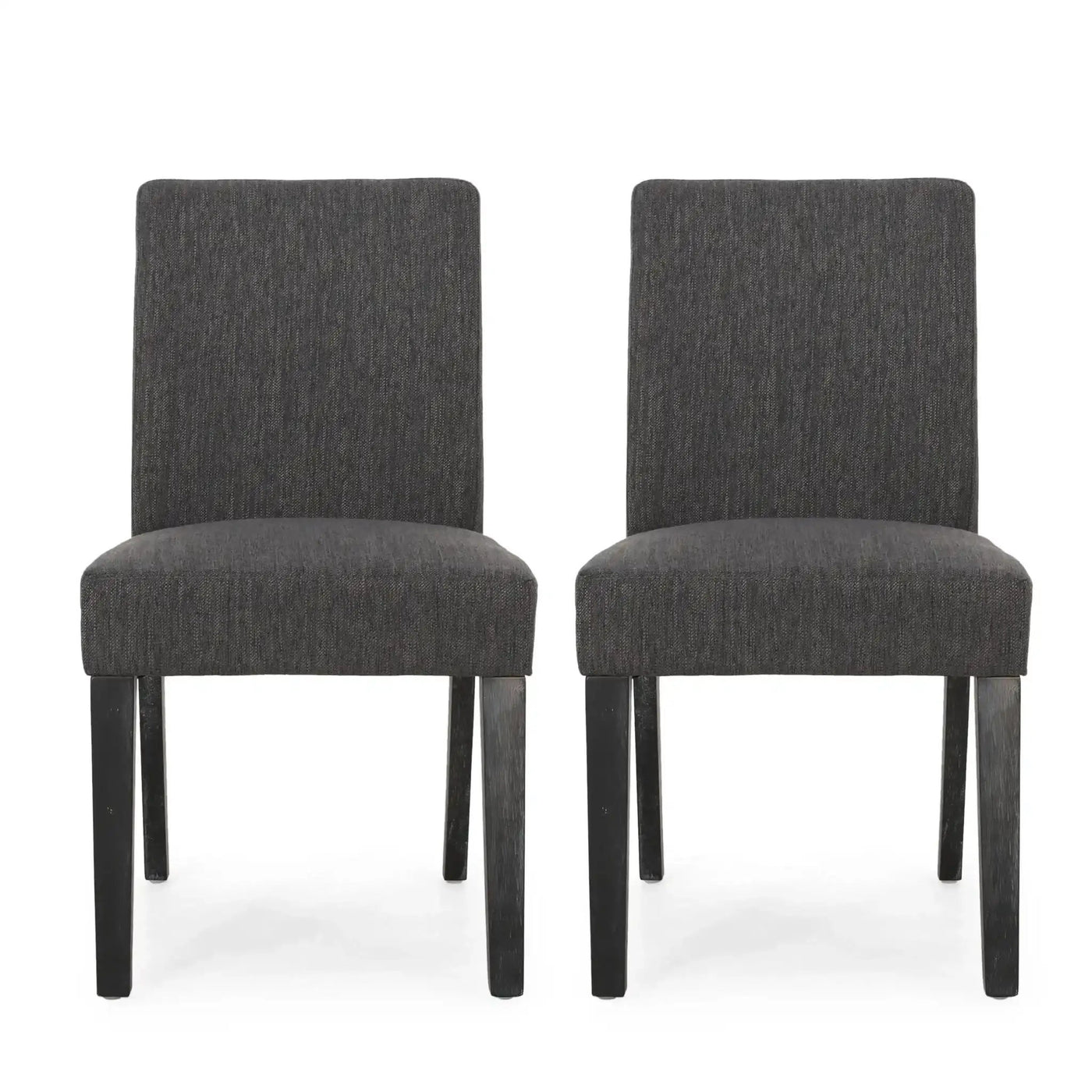 Contemporary Dining Chair With Upholstered Seating and Tapered Legs by HouseOfZazla