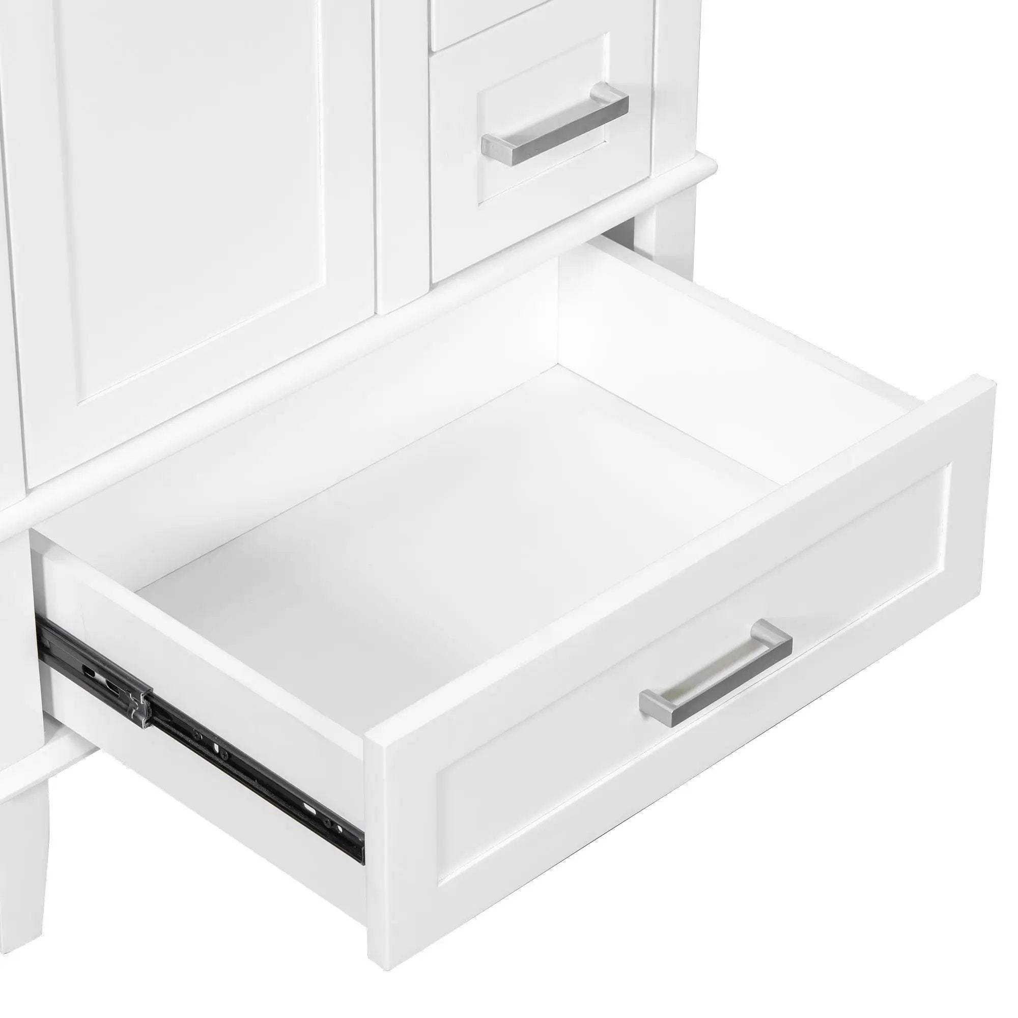 Bathroom Vanity, Modern Bathroom Cabinet With Sink Combo Set, Bathroom Storage Cabinet With A Soft Closing Door And 3 Drawers, Solid Wood Frame by HouseOfZazla
