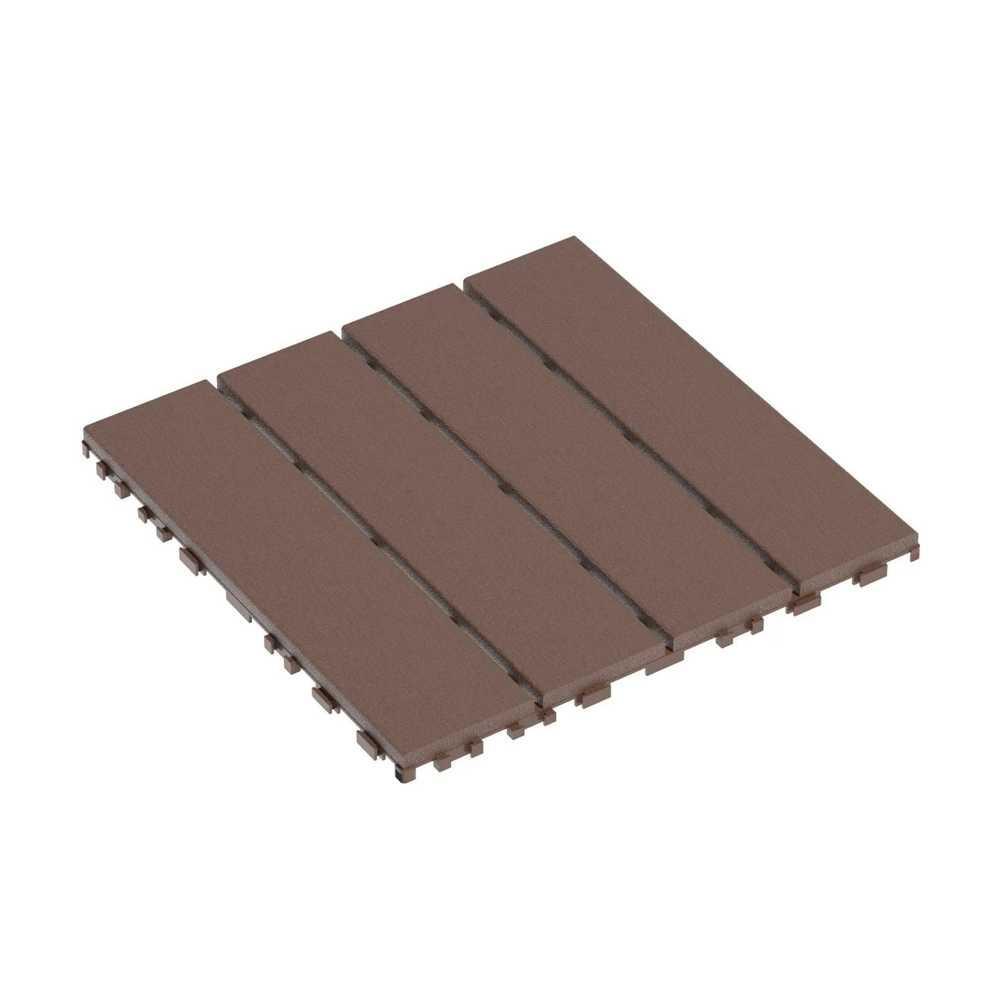 Plastic Interlocking 44 Pack Patio Deck Tiles, Square Waterproof Outdoor All Weather Use by HouseOfZazla