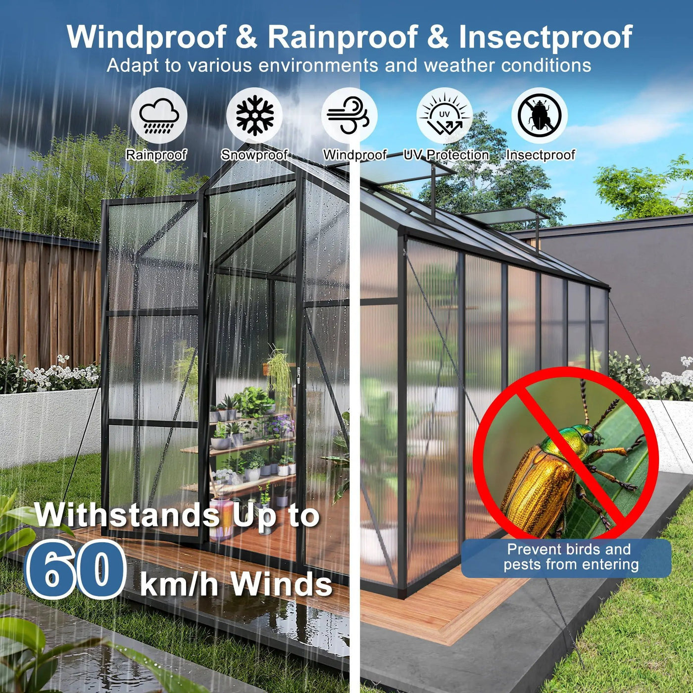 Gain Height Windproof house With Raised Base by HouseOfZazla