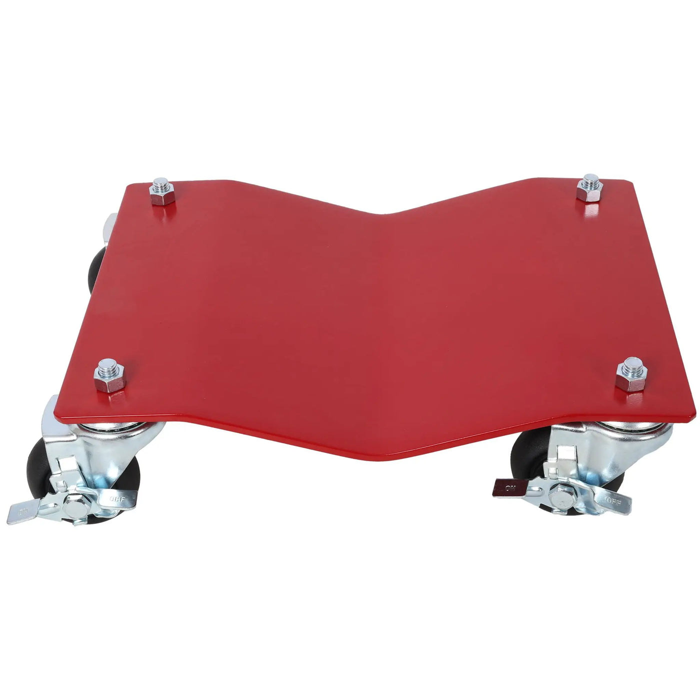 Heavy Duty Steel Vehicle Dollies with Brakes, 2500Lbs Capacity by HouseOfZazla