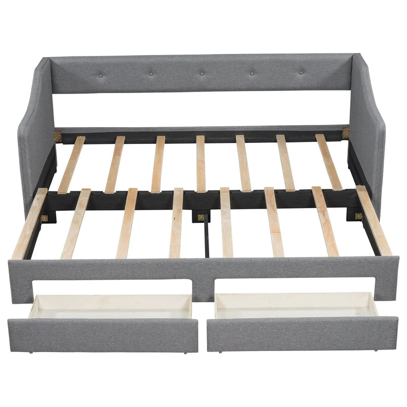 Upholstered Daybed With 2 Drawers by HouseOfZazla