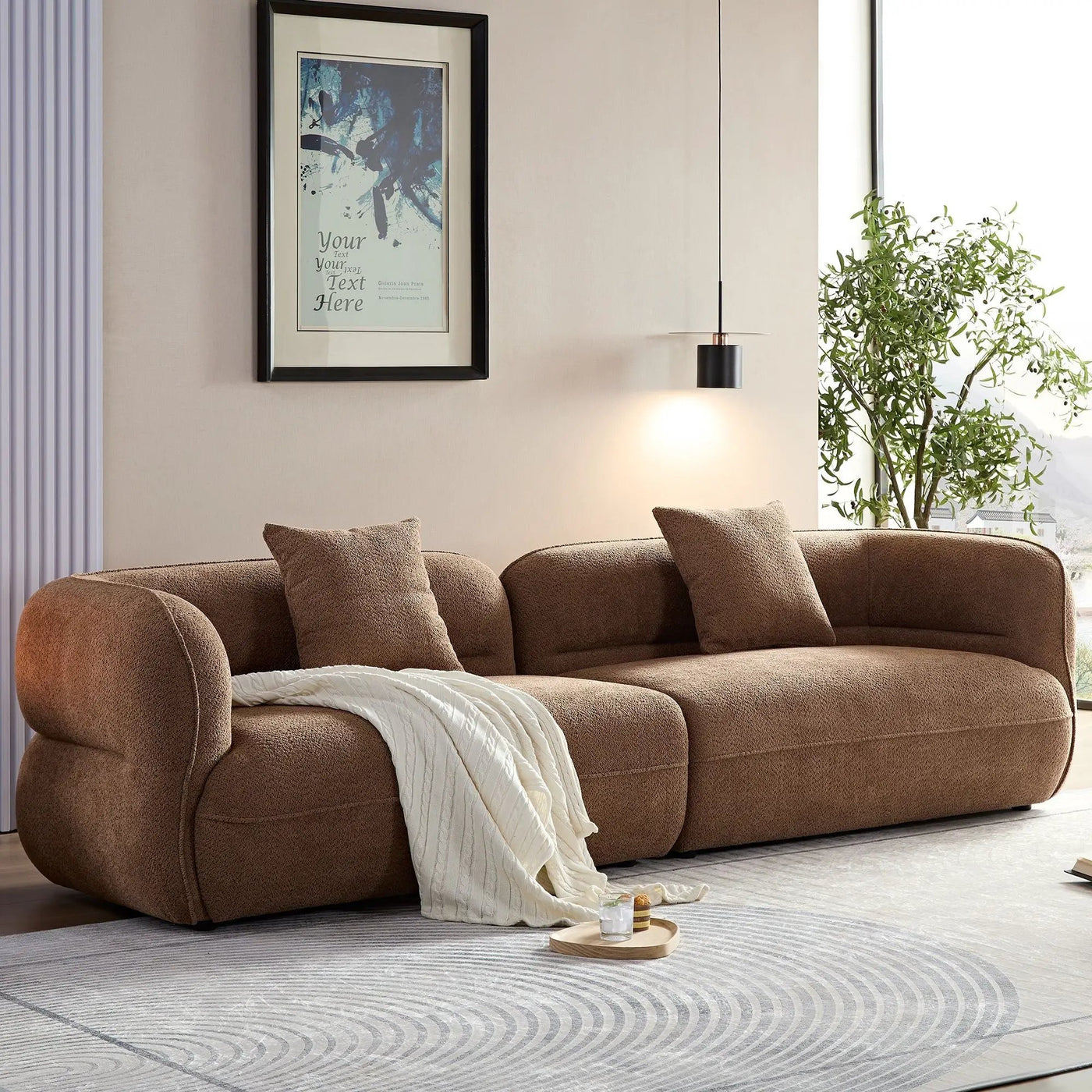 Sectional Sofa With Durable Fabric, Solid Wood Frame, And High Density Sponge Fill by HouseOfZazla