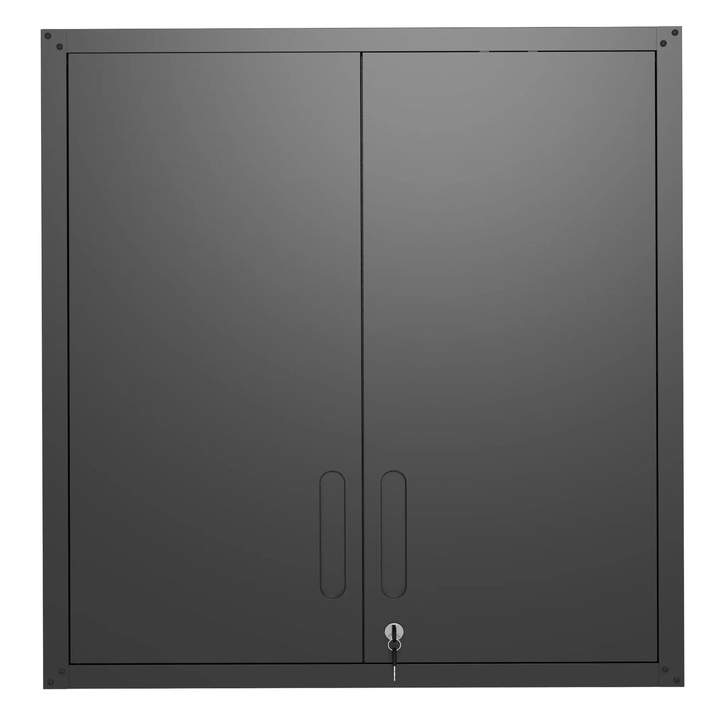 Metal Wall Mounted Tool Storage Cabinet With 2 Locking Doors, Adjustable Shelf, And Drawer by HouseOfZazla
