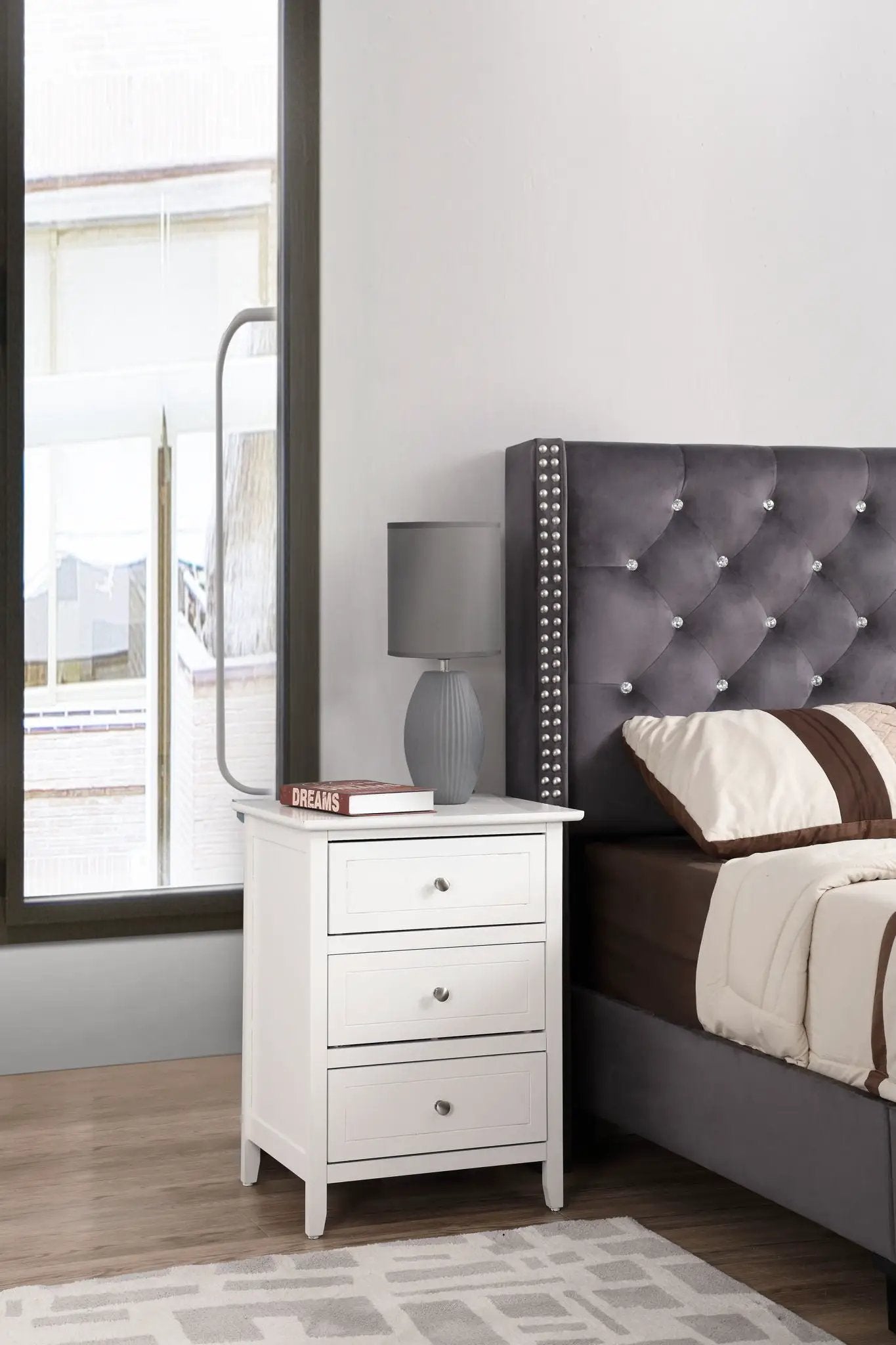 Daniel - 3 Drawer Nightstand by Unique Piece Furniture