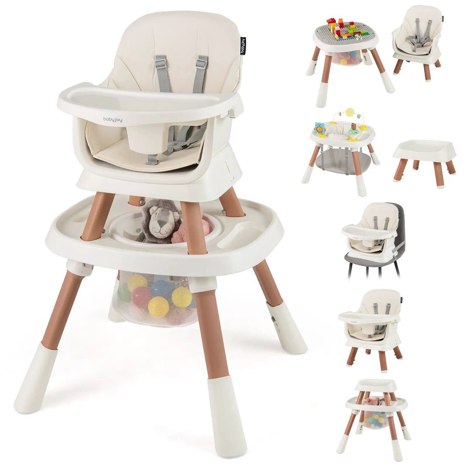 16-in-1 Baby High Chair with Activity Center and Booster Seat for Babies and Toddlers by DirectDeals