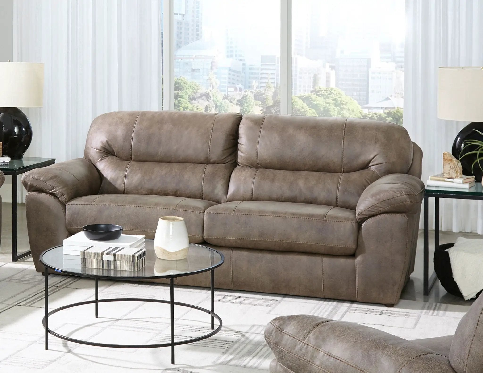 Bradshaw - Sofa - Mushroom by Unique Piece Furniture