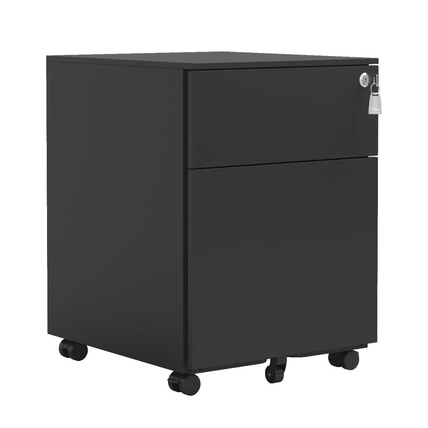 2 Drawer Mobile File Cabinet With Lock Steel File Cabinet For Legal / Letter / A4 / F4 Size / Home / Office Design by Unique Piece Furniture