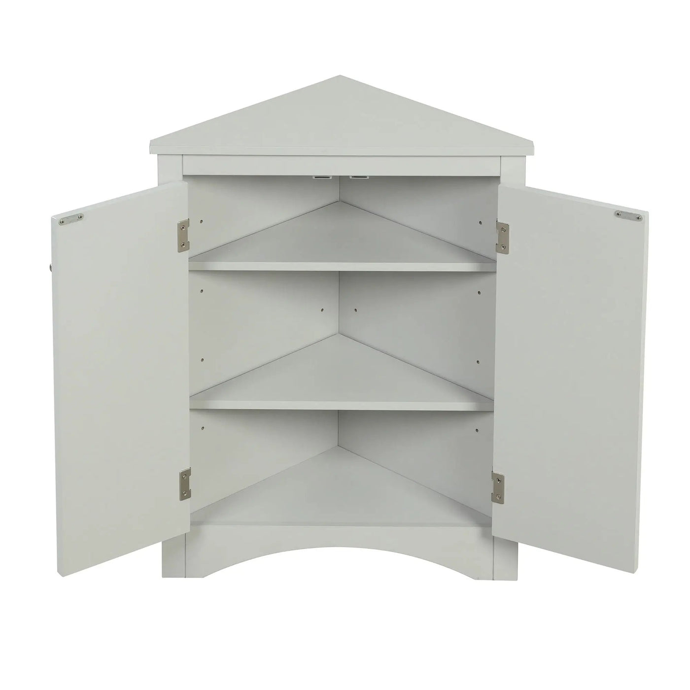 Triangle Bathroom Storage Cabinet With Adjustable Shelves, Freestanding Floor Cabinet For Home Kitchen by HouseOfZazla