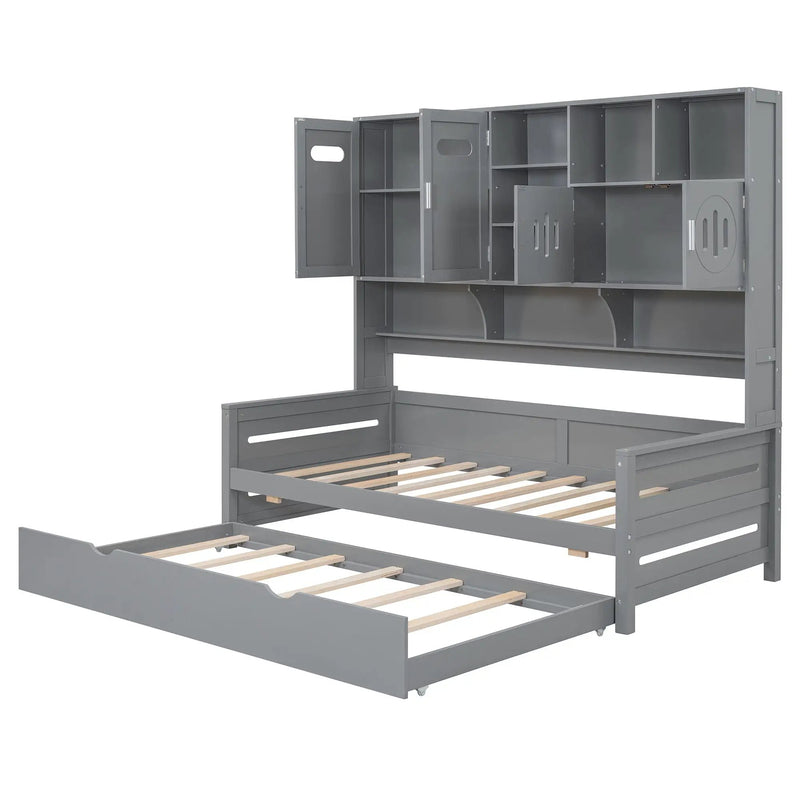 Daybed With All-In-One Cabinet And Shelf by Unique Piece Furniture