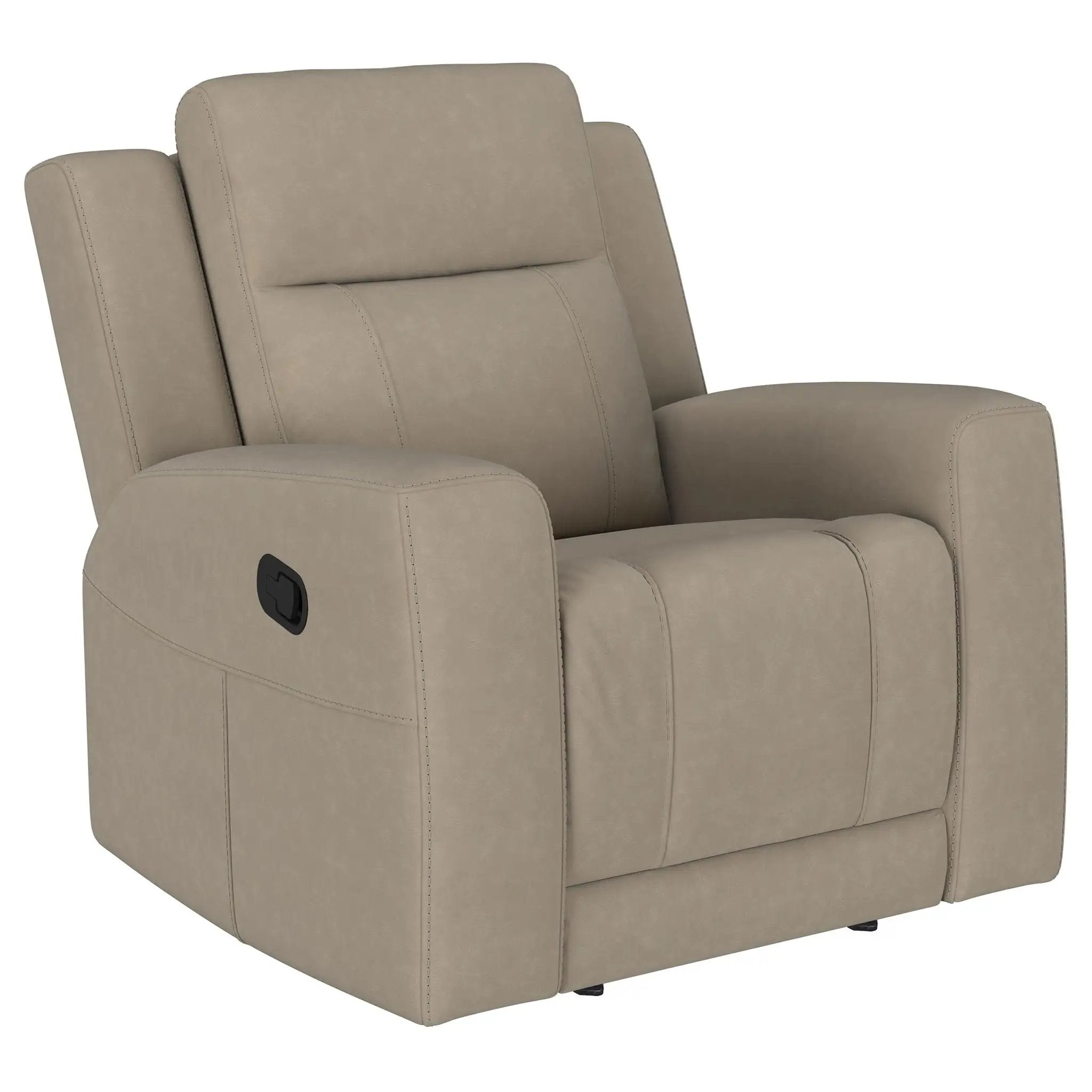 Slater - Upholstered Recliner Chair With Manual Recline - Taupe by Unique Piece Furniture