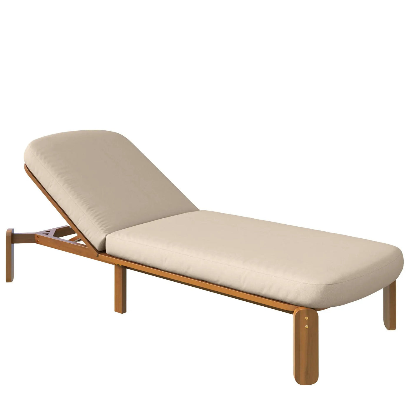 Outdoor Chaise Lounge With Adjustable Backrest by HouseOfZazla