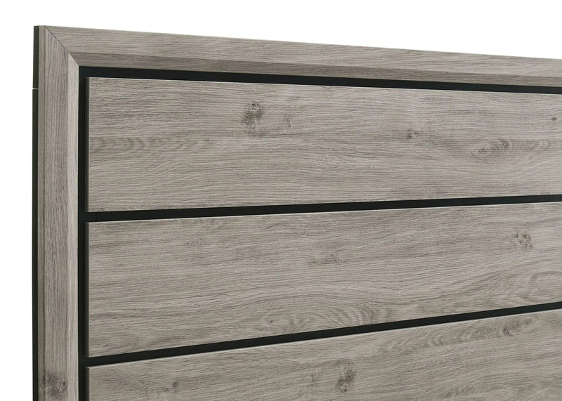 Watson Wood Twin Panel Bed Light Taupe by Unique Piece Furniture