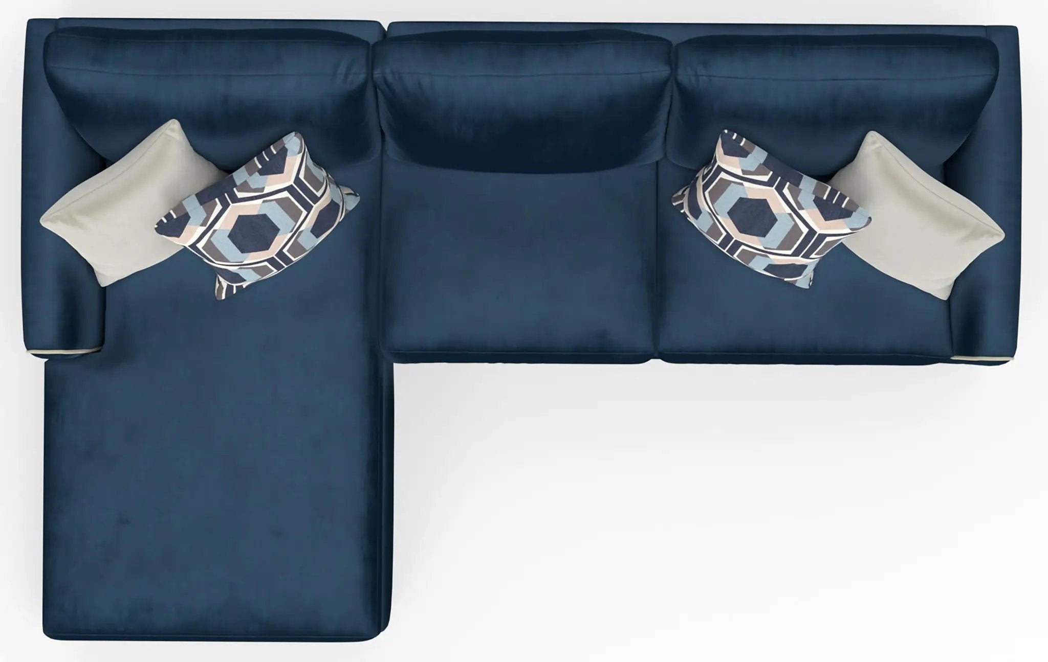 Jetson - Sectional With Comfort Coil Seat Cushions And Included Accent Pillows by Unique Piece Furniture