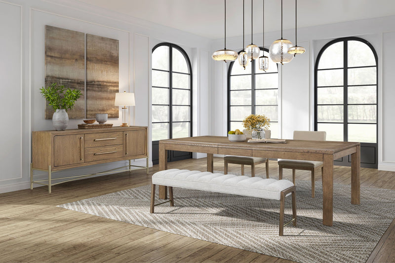 Dining Table with Leaf - Solid Wood Expandable - Light Brown, photo 2 of 5