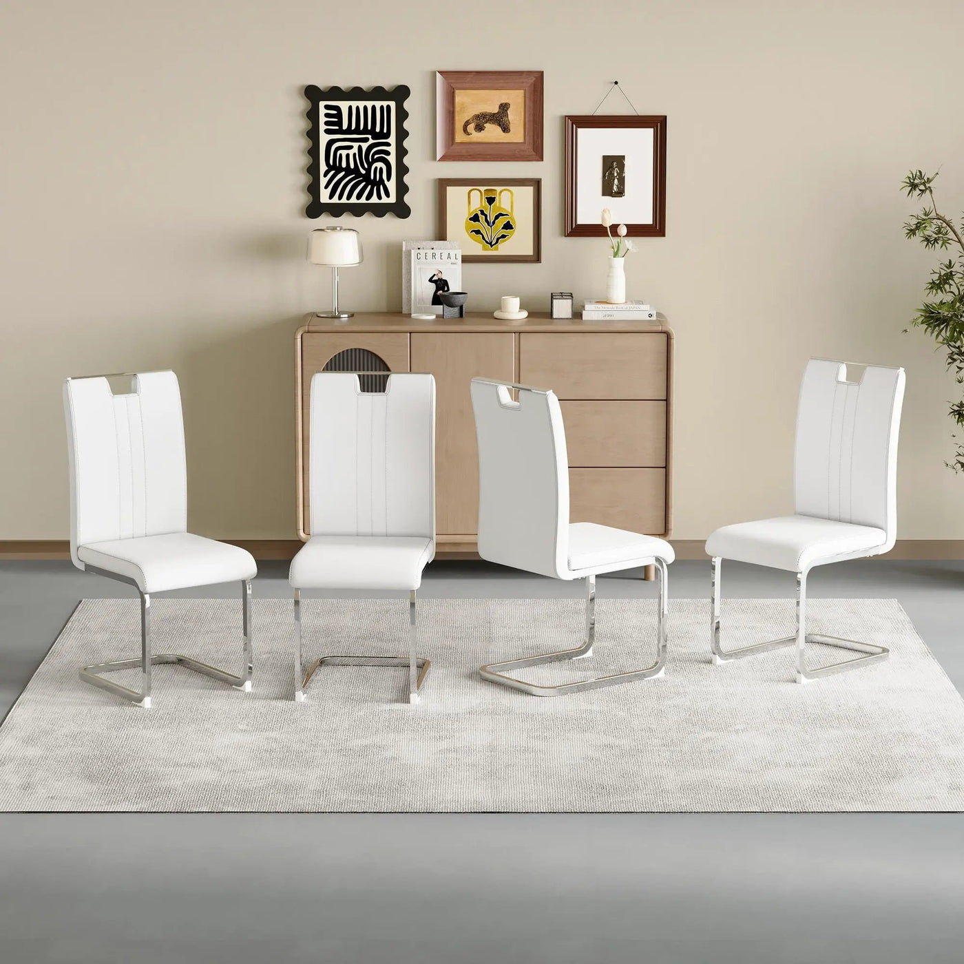 Bow Shaped Chairs, Ergonomic Design, Non Slip Base by HouseOfZazla