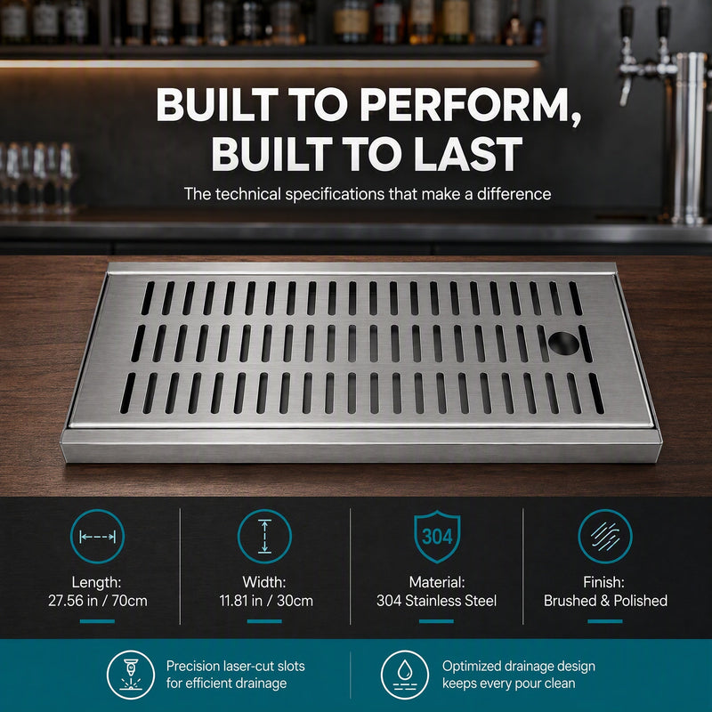 Big Stainless Steel Strip Drip Tray, photo 10 of 10