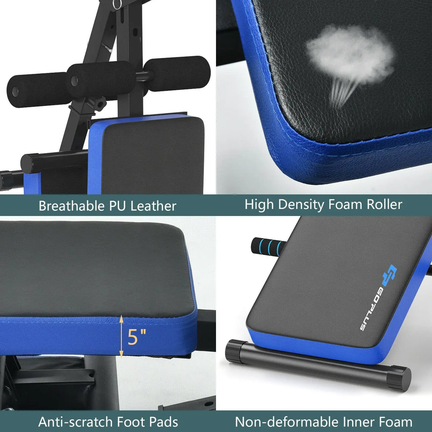 Adjustable Sit Up Bench with LCD Monitor by DirectDeals