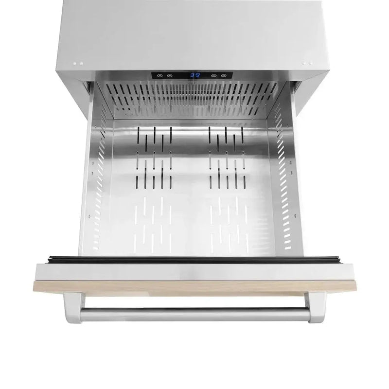 ZLINE 24" Touchstone 168 Can Outdoor-Rated Dual Refrigerator Drawer, Panel Ready, RDSPO-24 by Farmhouse Kitchen and Bath