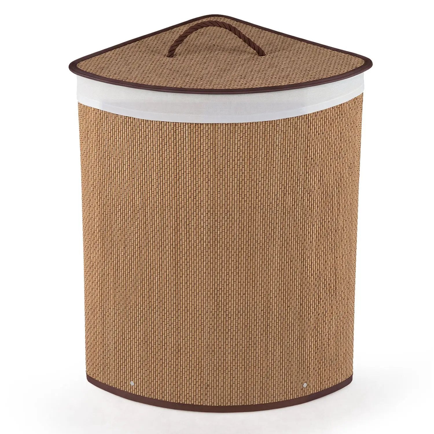 15 Gallon Bamboo Laundry Hamper with Removable Liner by DirectDeals