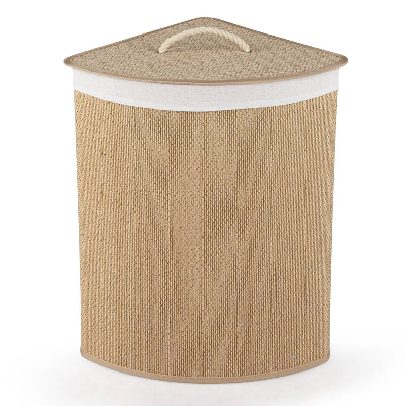 15 Gallon Bamboo Laundry Hamper with Removable Liner by DirectDeals