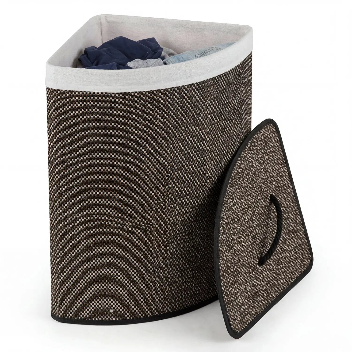 15 Gallon Bamboo Laundry Hamper with Removable Liner by DirectDeals