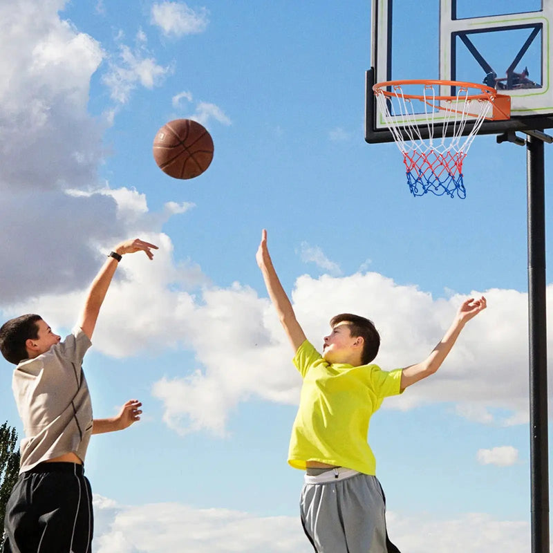15 Inch Basketball Rim Goal Replacement with All Weather Net and Mounting Hardware by DirectDeals