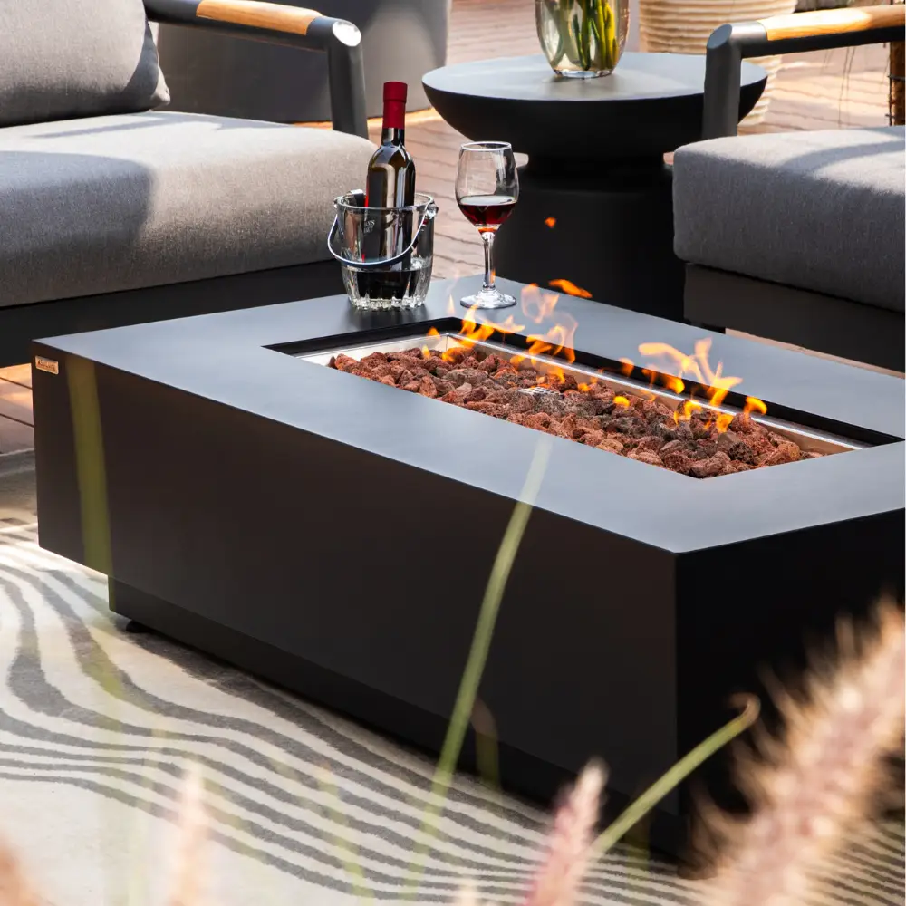 Propane Fire Pit Table Outdoor 50,000 BTU Firepits for Outside CSA Certified by EnvelorHome