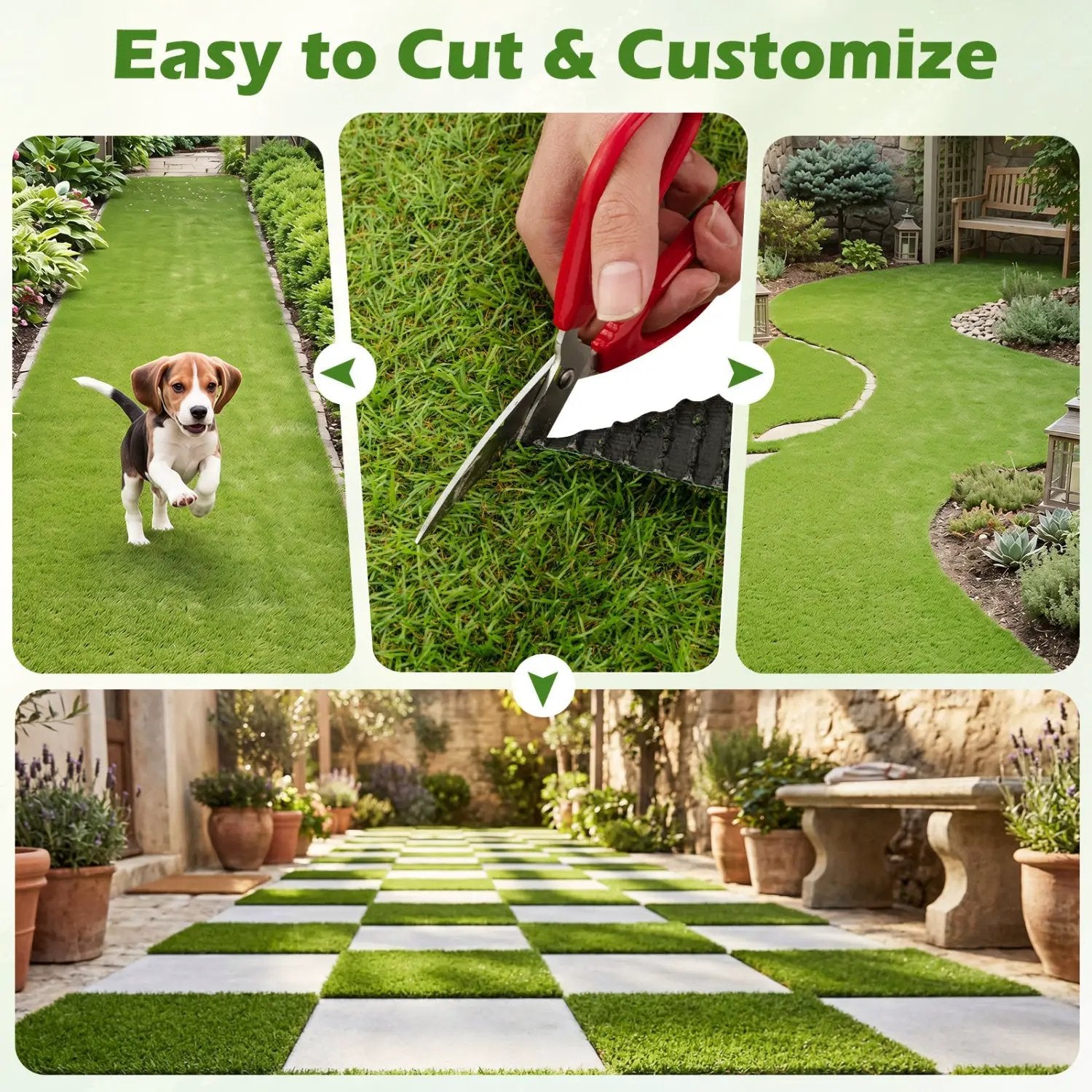 Artificial Turf Rug 15 x 7 Feet with 0.75 Inch Pile Height by DirectDeals