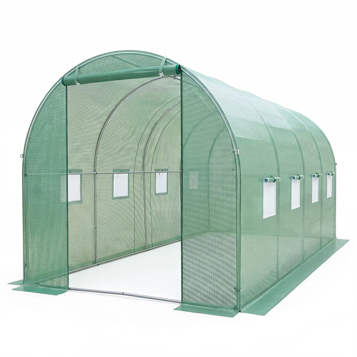 Walk-in Tunnel Greenhouse 15 x 7 x 7 ft with PE Cover by DirectDeals