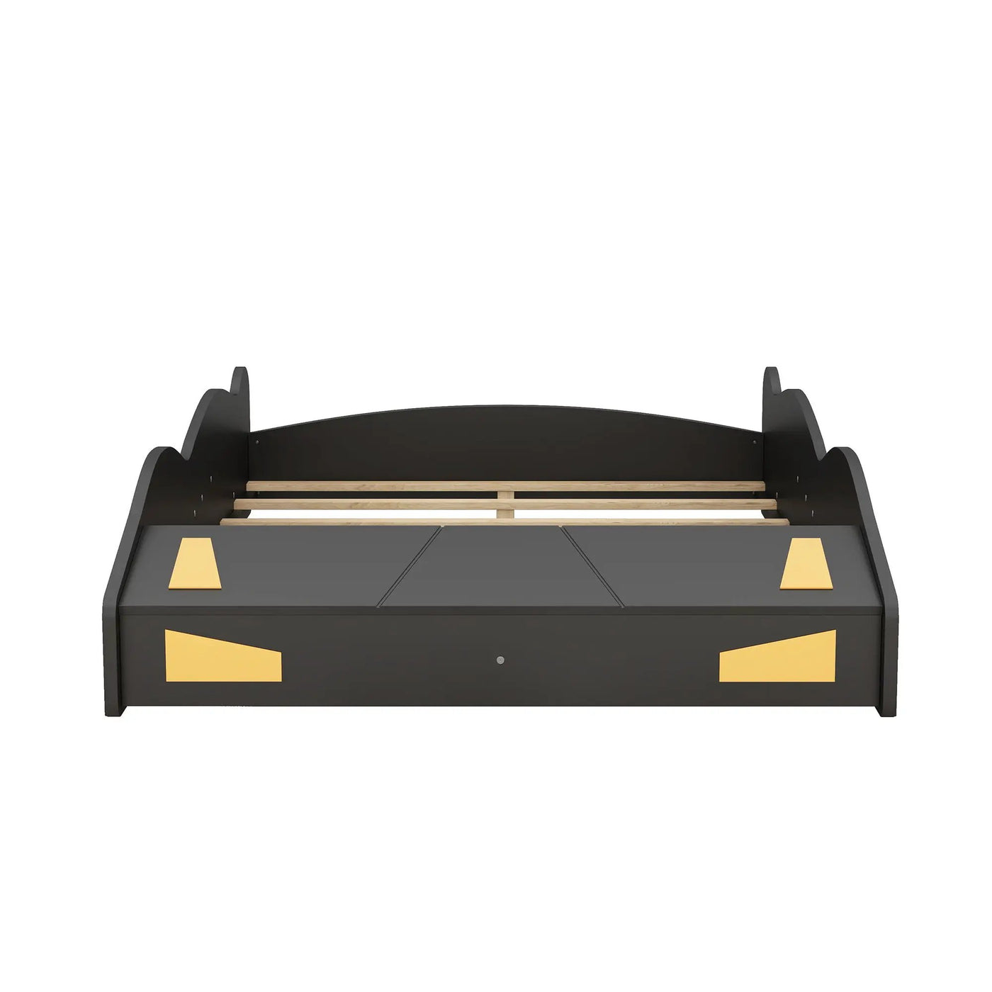 Race Car Shaped Platform Bed With Wheels And Storage by HouseOfZazla